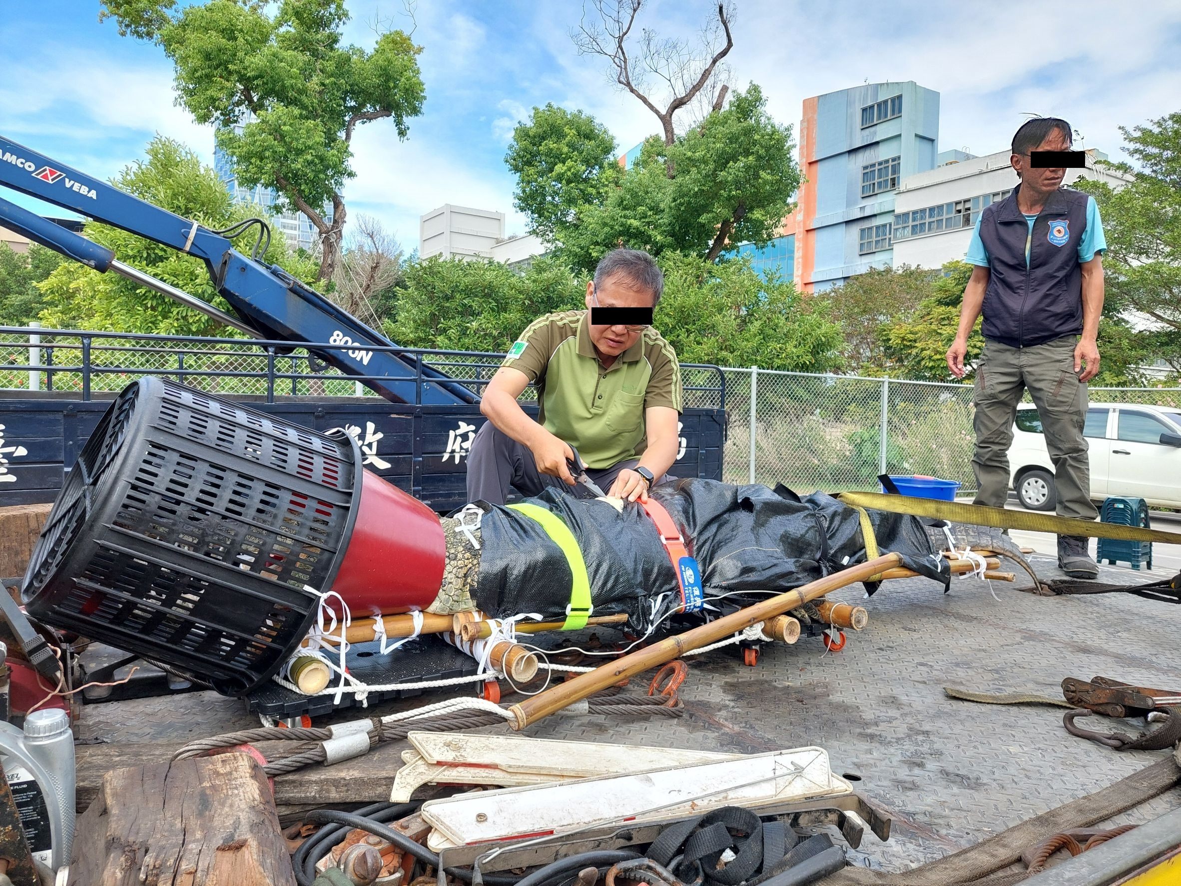 史上最狂抗議！飼主不滿斷生計　載3米巨鱷直衝立院 | 索引新聞 INDEX News