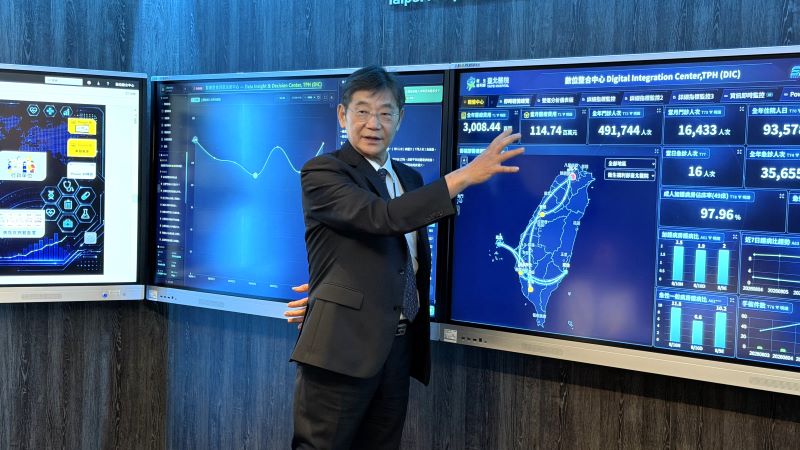 《圖說》臺北醫院資訊室王立峯主任表示,數位整合中心讓數據真正成為醫院管理的重要依據。〈臺北醫院提供〉